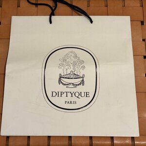 Diptyque Paris Gift Bag / Dustbag | White with Black Logo | Authentic